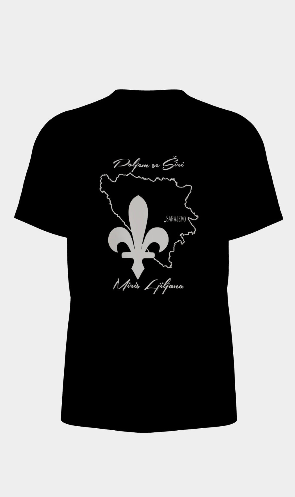 Bosnia "Poljem Se Širi, Miris Ljiljana" T-Shirt
